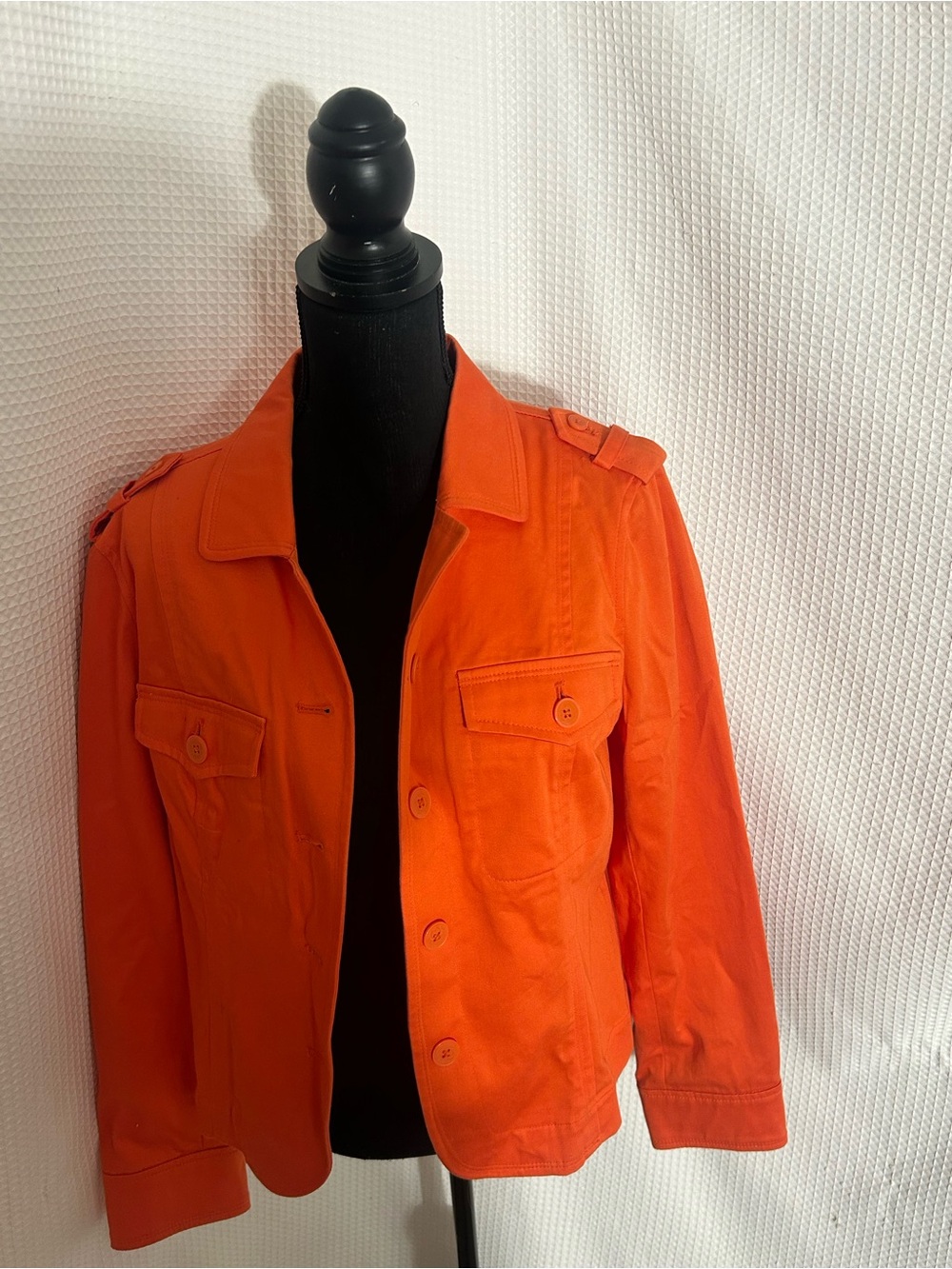 Liz Claiborne Lg Blazer Jacket With Shoulder Strap Accents